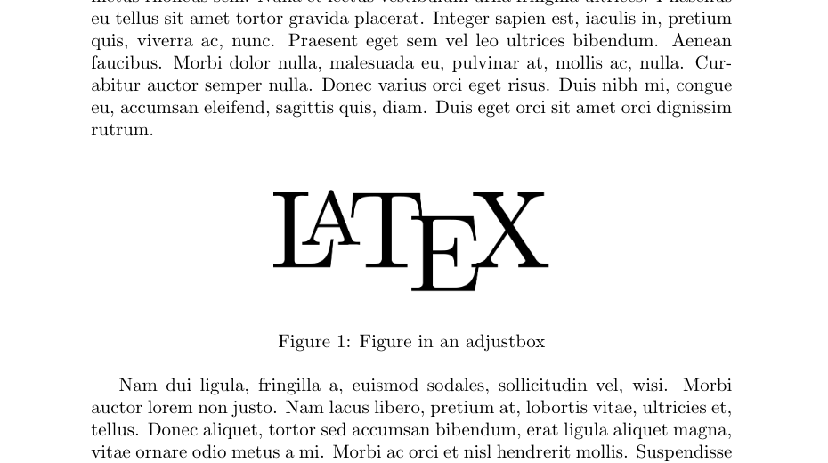 latex presentation figure position