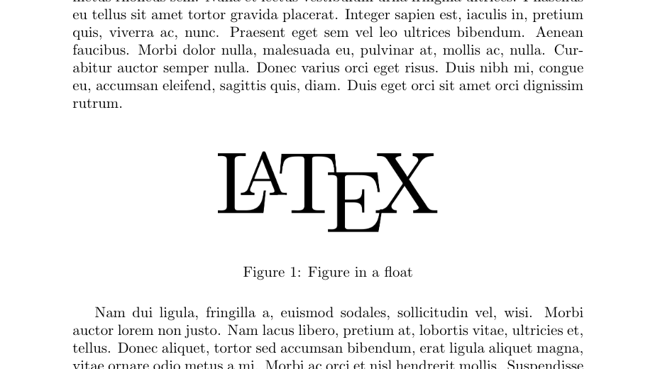 latex presentation figure position