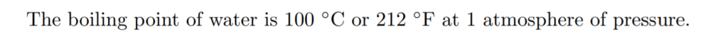 degree celsius in LaTeX symbol