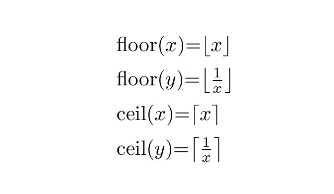 Ceiling And Floor Function In Latex