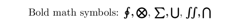 latex bold text in math