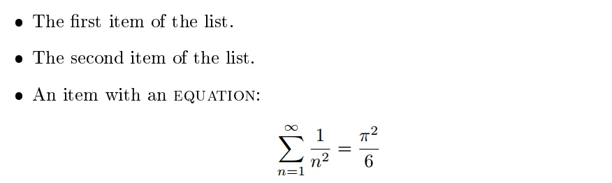 bullet point in LaTeX