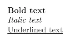 underline latex